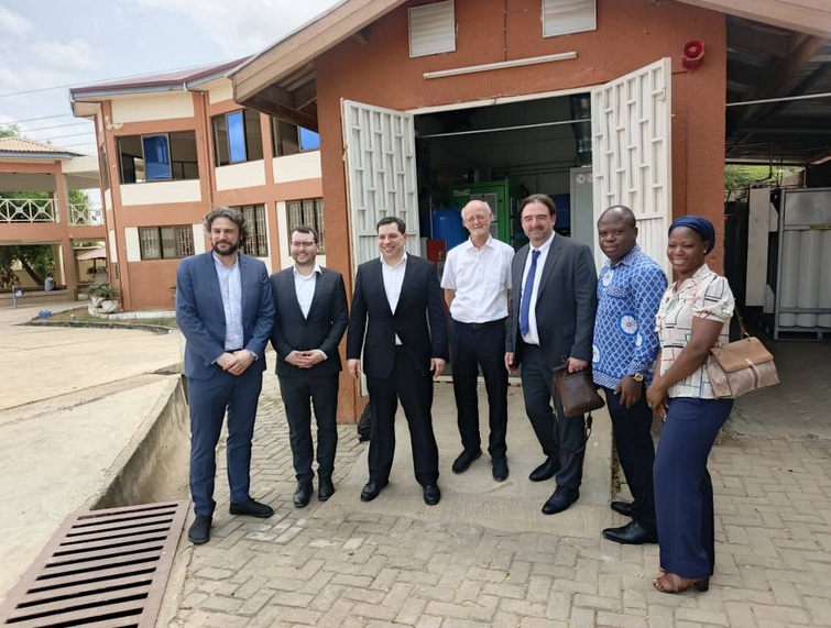 German Ambassador, Daniel Krull (3rd person from the right) &Ing. Dr, Richard Opoku (2nd person from the right)