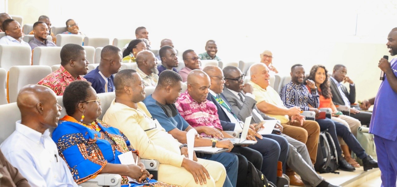 Prof. Francis Kemausuor, Head of Department, Agricultural and Biosystems Engineering and Former Director of The Brew-Hammond Energy Center, KNUST, gave his remarks.